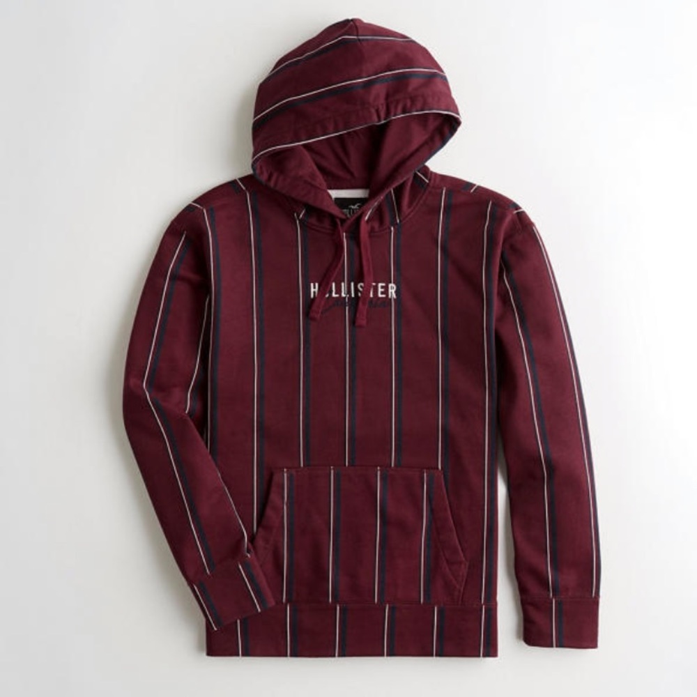 Hollister Stripe Logo Hoodie